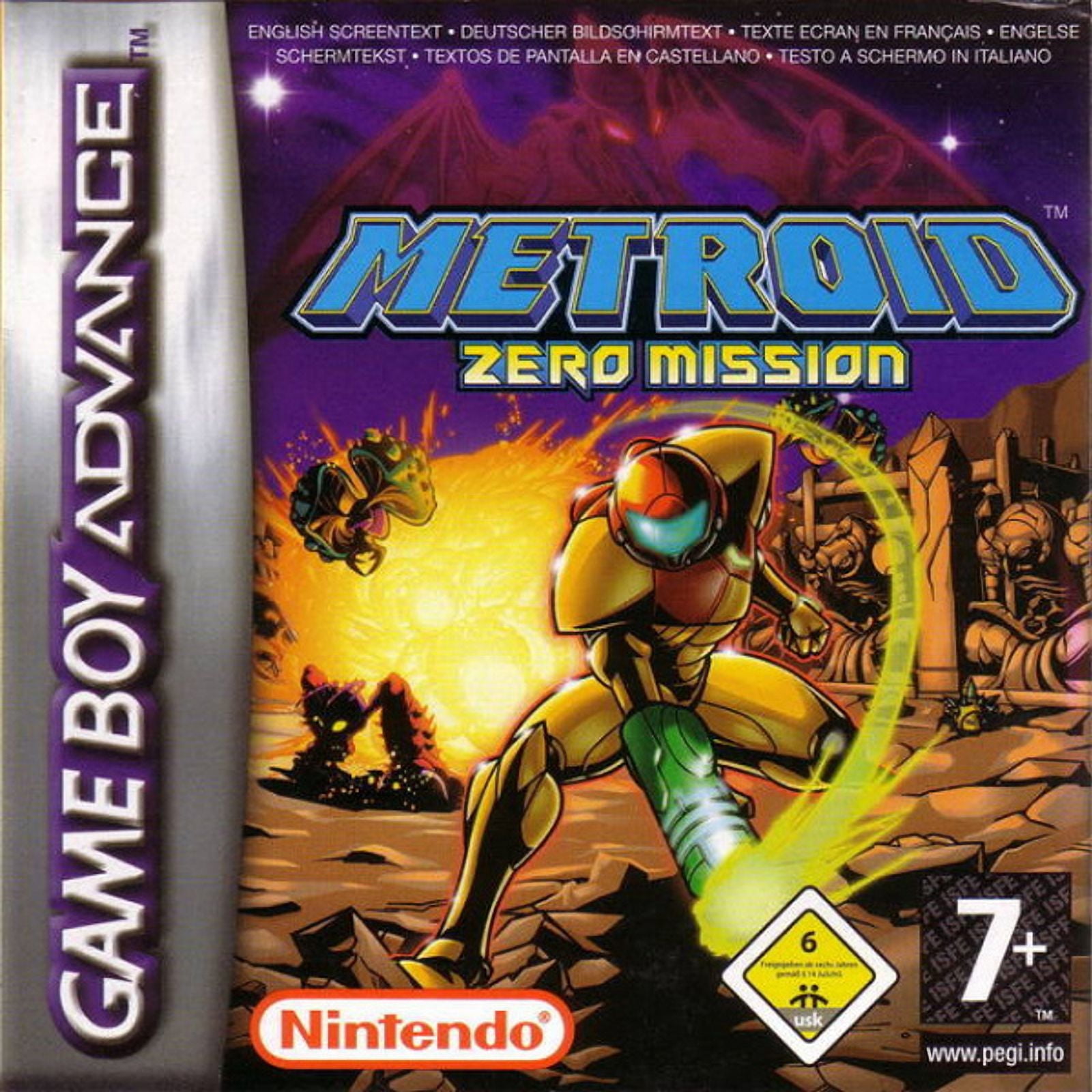 Metroid: Zero Mission Games Cartridge Card for GBA/GBASP/NDS/IDS/NDSL/IDSL, US Version